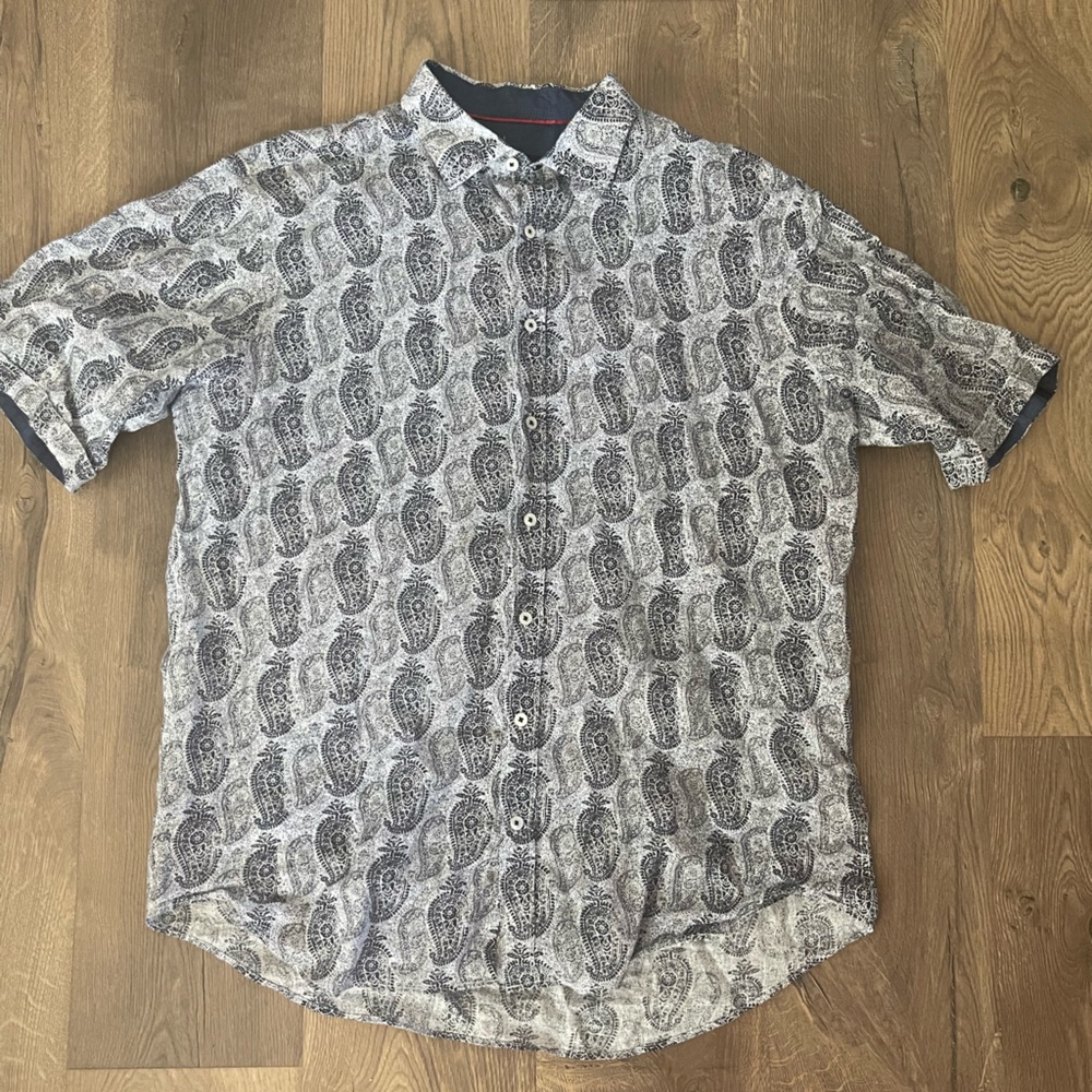 Bugatchi paisley shirt